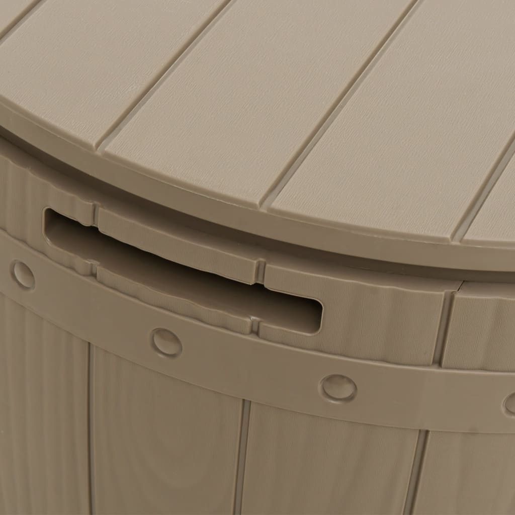 Contenitore da Giardino 3 in 1 Polipropilene Marrone Chiaro