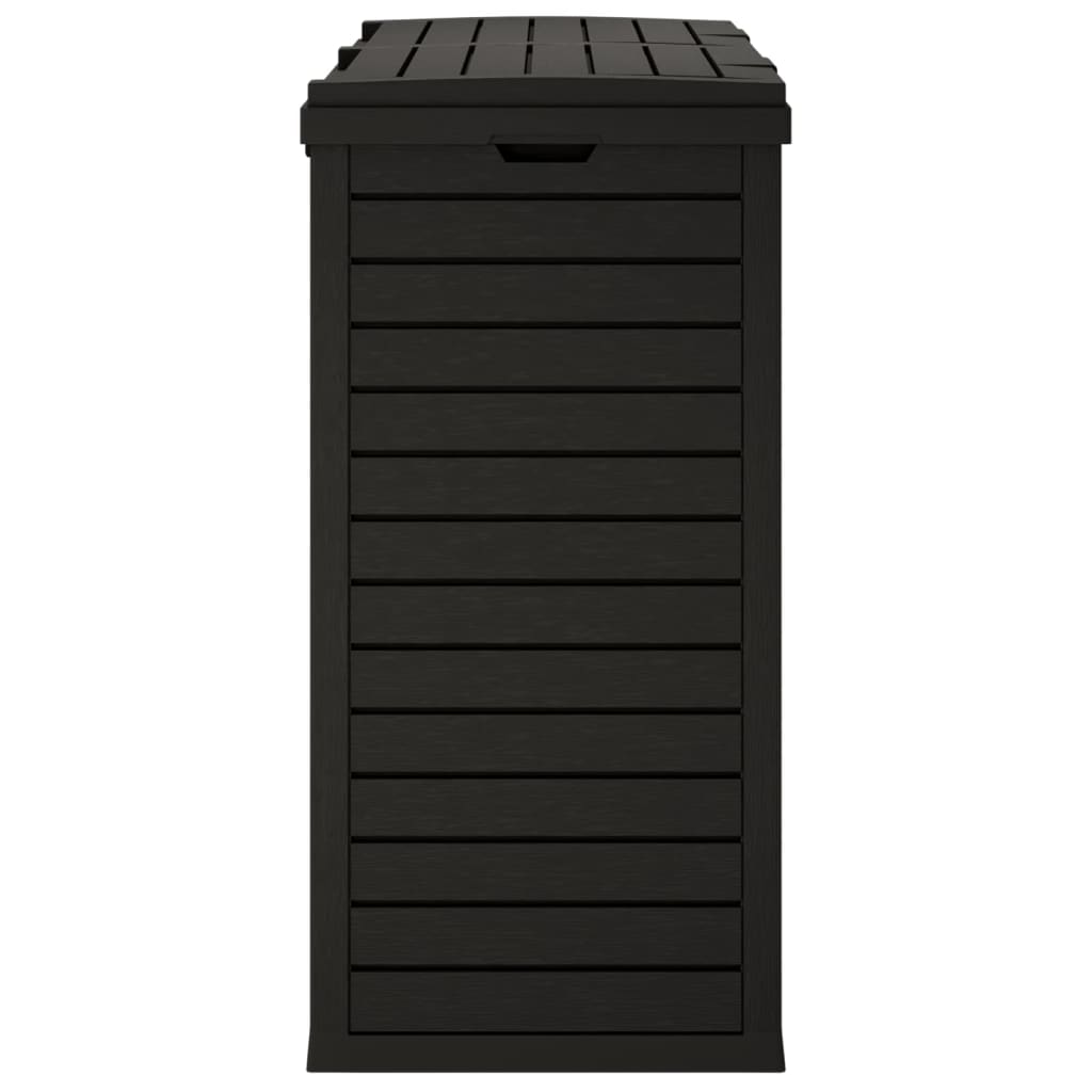 Cestino per Rifiuti da Esterno Nero 78x41x86 cm Polipropilene - homemem39