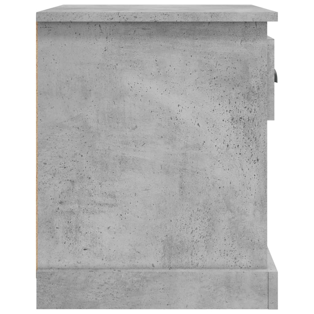 Comodino Grigio Cemento 39x39x47,5 cm in Legno Multistrato - homemem39