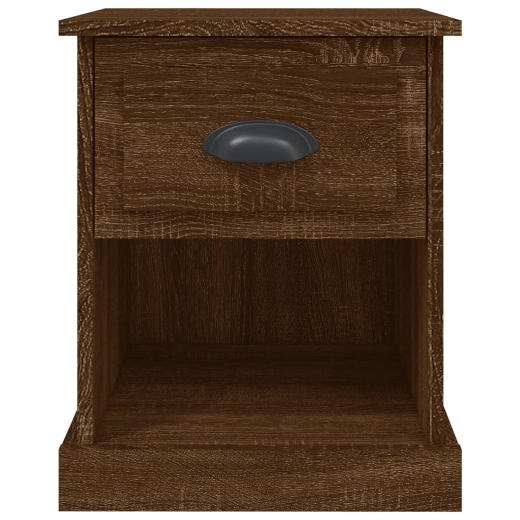 Comodino Rovere Marrone 39x39x47,5 cm in Legno Multistrato - homemem39