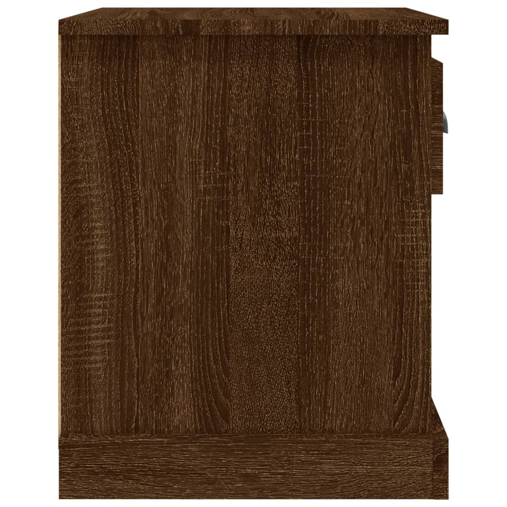 Comodino Rovere Marrone 39x39x47,5 cm in Legno Multistrato - homemem39