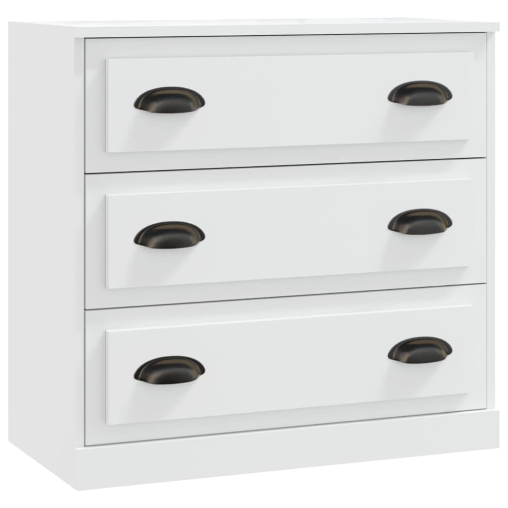 Credenza Bianca 70x35,5x67,5 cm in Legno Multistrato - homemem39