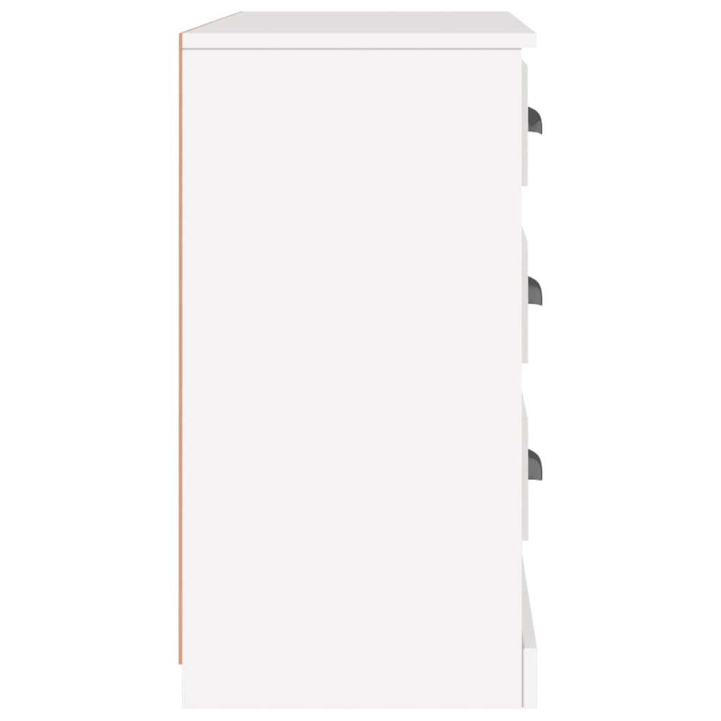 Credenza Bianca 104,5x35,5x67,5 cm in Legno Multistrato - homemem39
