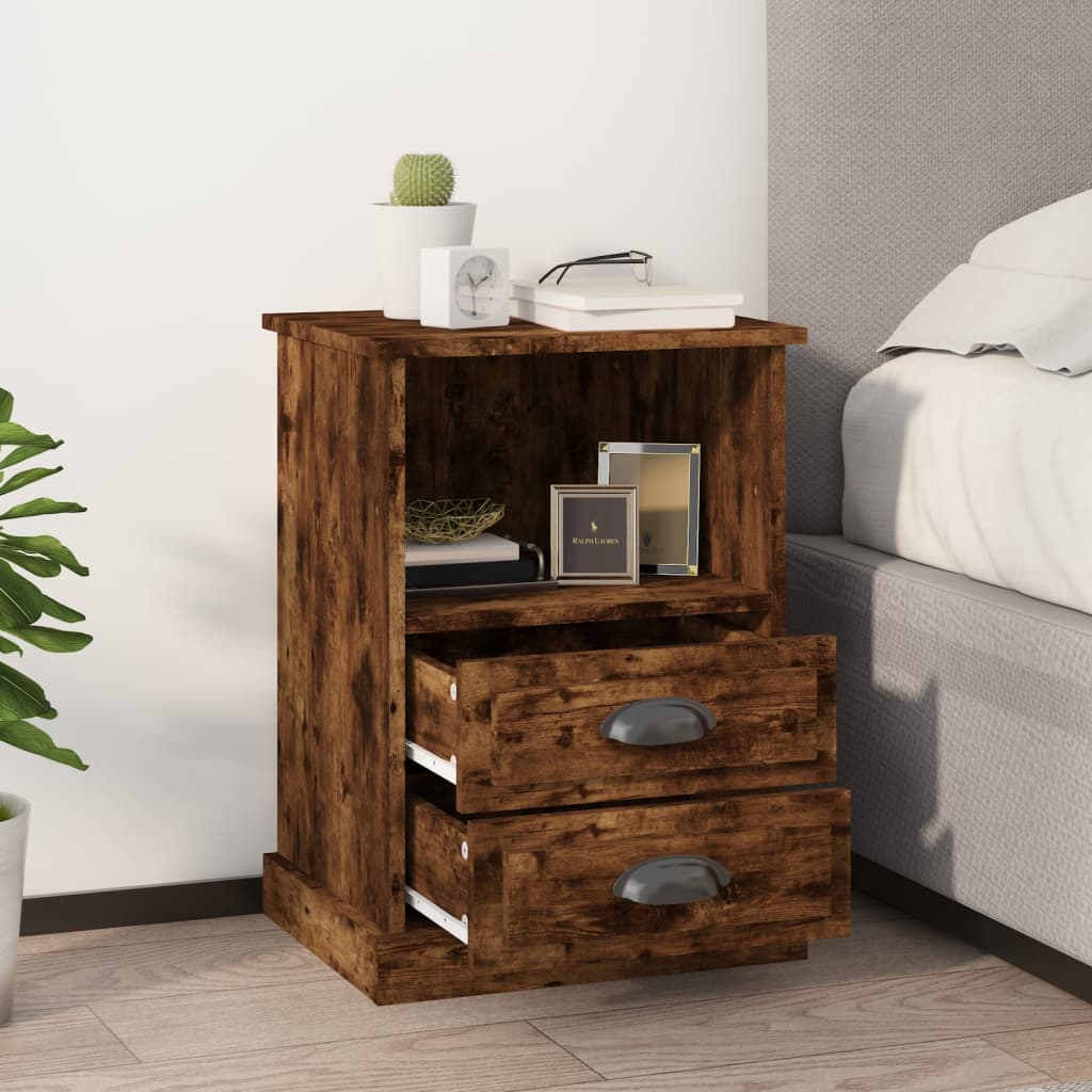 Comodino Rovere Fumo 43x36x60 cm - homemem39
