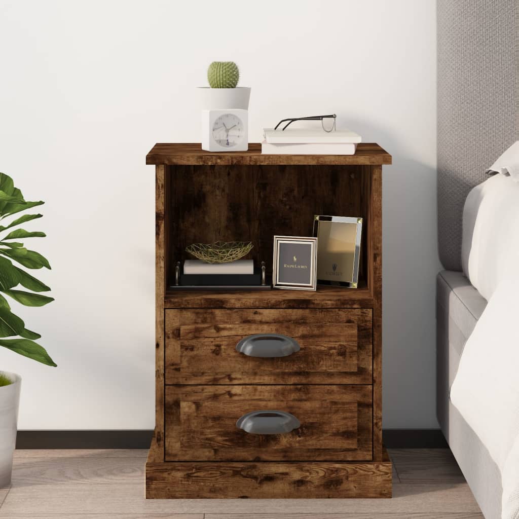 Comodino Rovere Fumo 43x36x60 cm - homemem39
