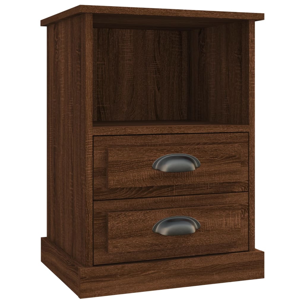 Comodini 2pz Rovere Marrone 43x36x60 cm - homemem39