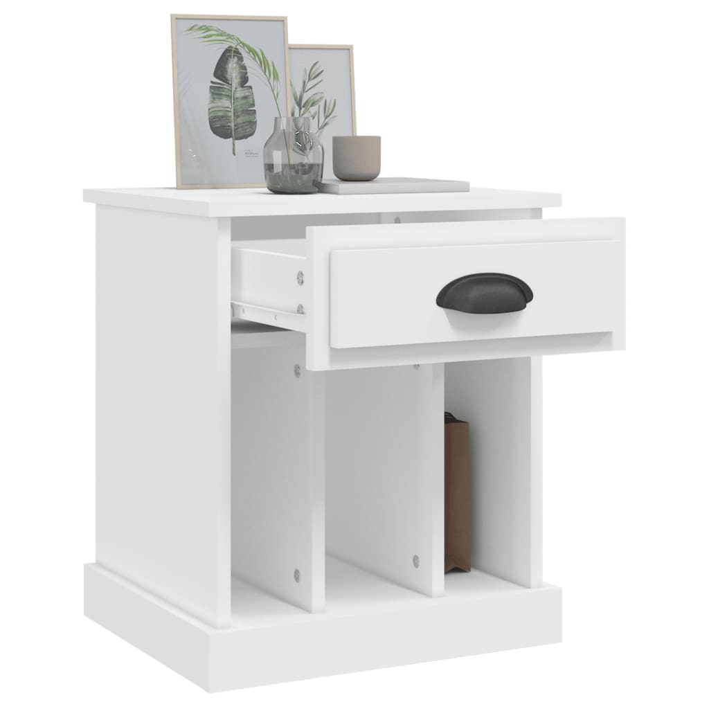 Comodino Bianco 43x36x50 cm - homemem39