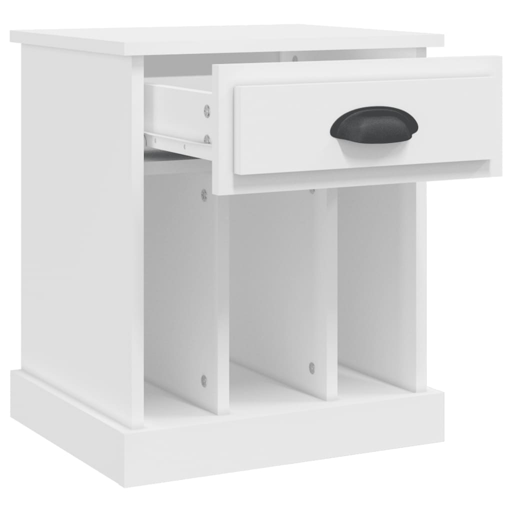 Comodino Bianco 43x36x50 cm - homemem39