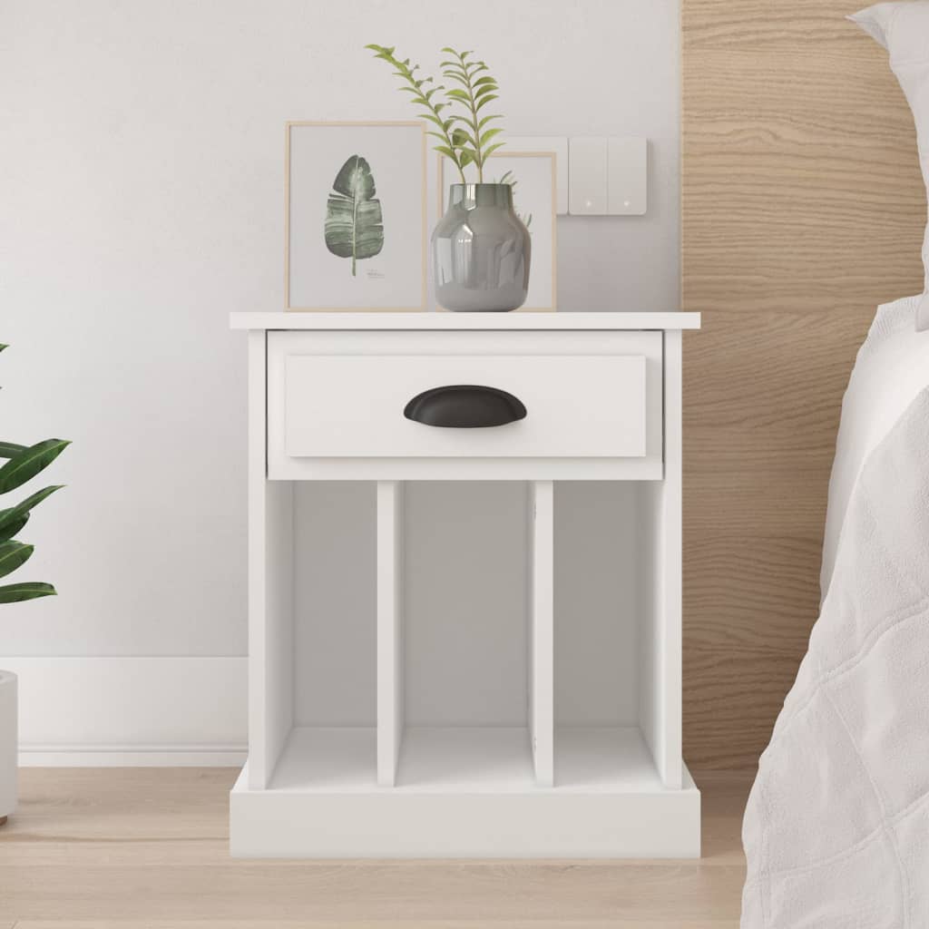 Comodino Bianco 43x36x50 cm - homemem39
