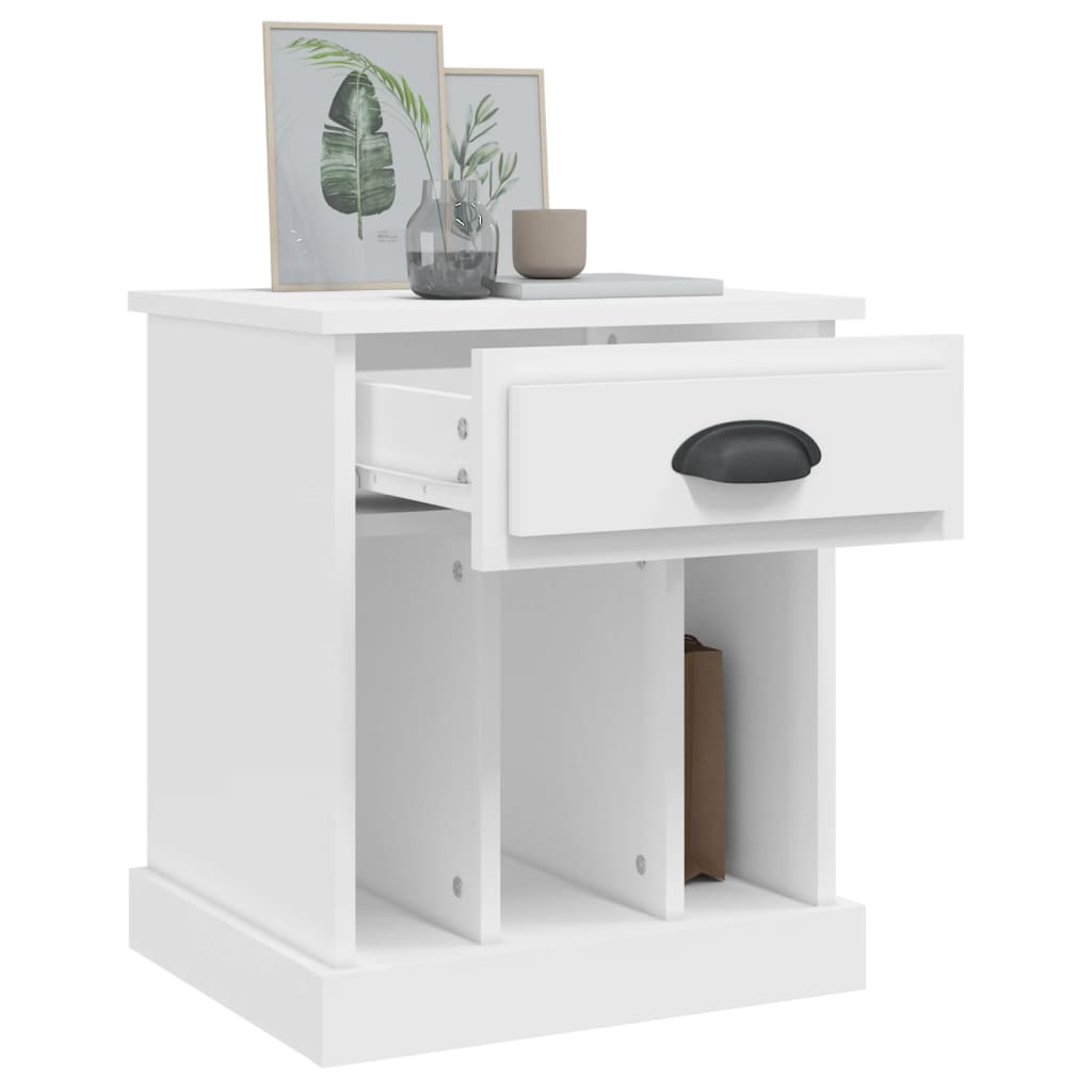 Comodini 2 pz Bianchi 43x36x50 cm - homemem39