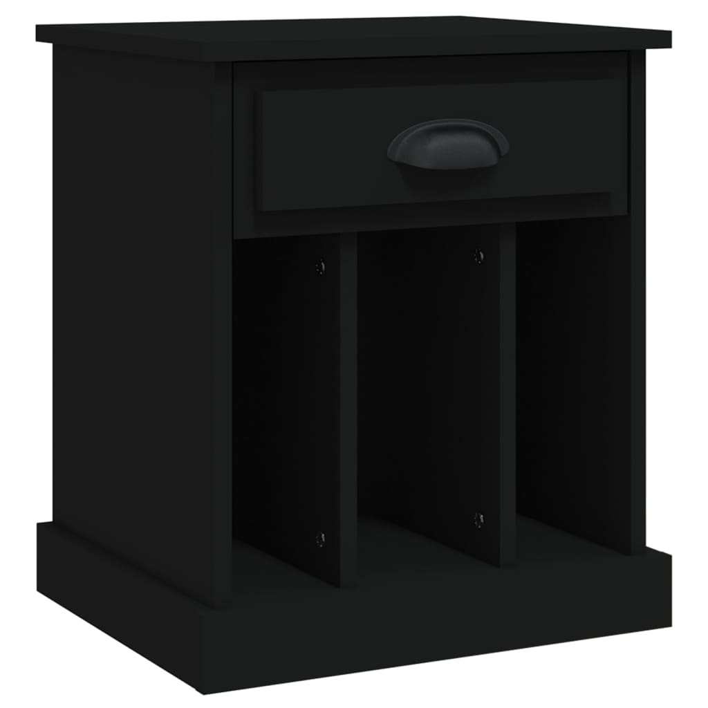 Comodino Nero 43x36x50 cm - homemem39