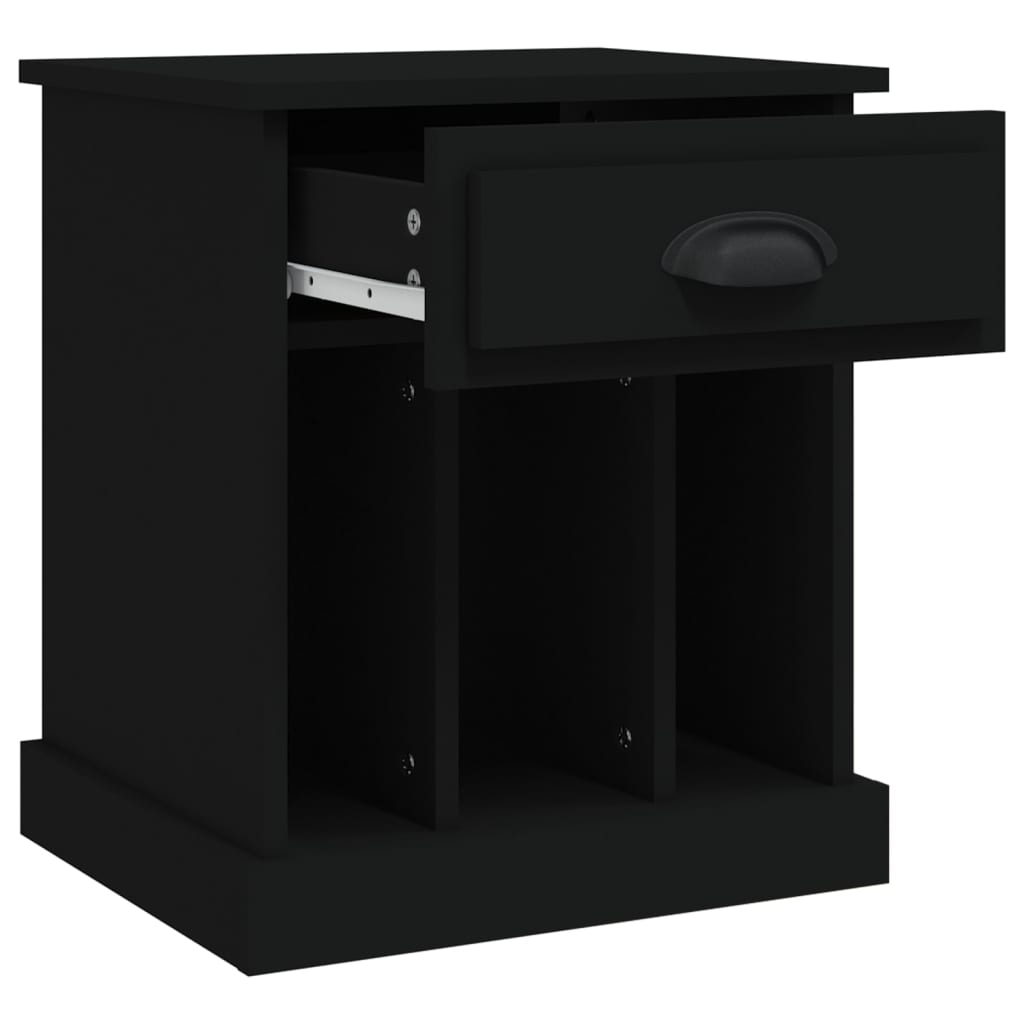 Comodino Nero 43x36x50 cm - homemem39