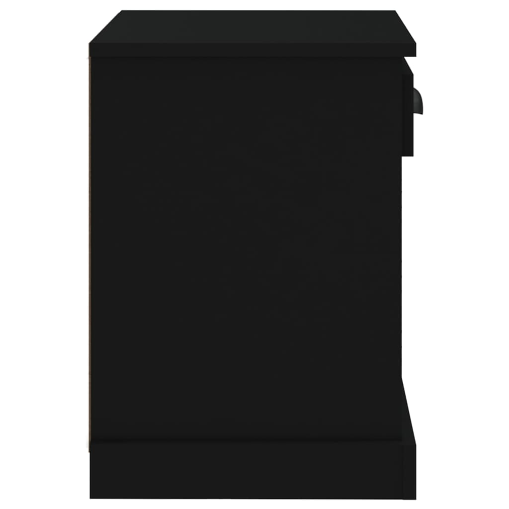 Comodino Nero 43x36x50 cm - homemem39