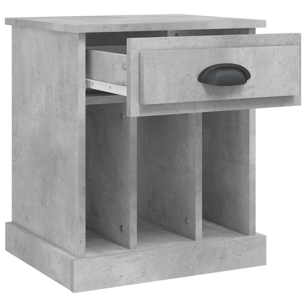 Comodino Grigio Cemento 43x36x50 cm - homemem39
