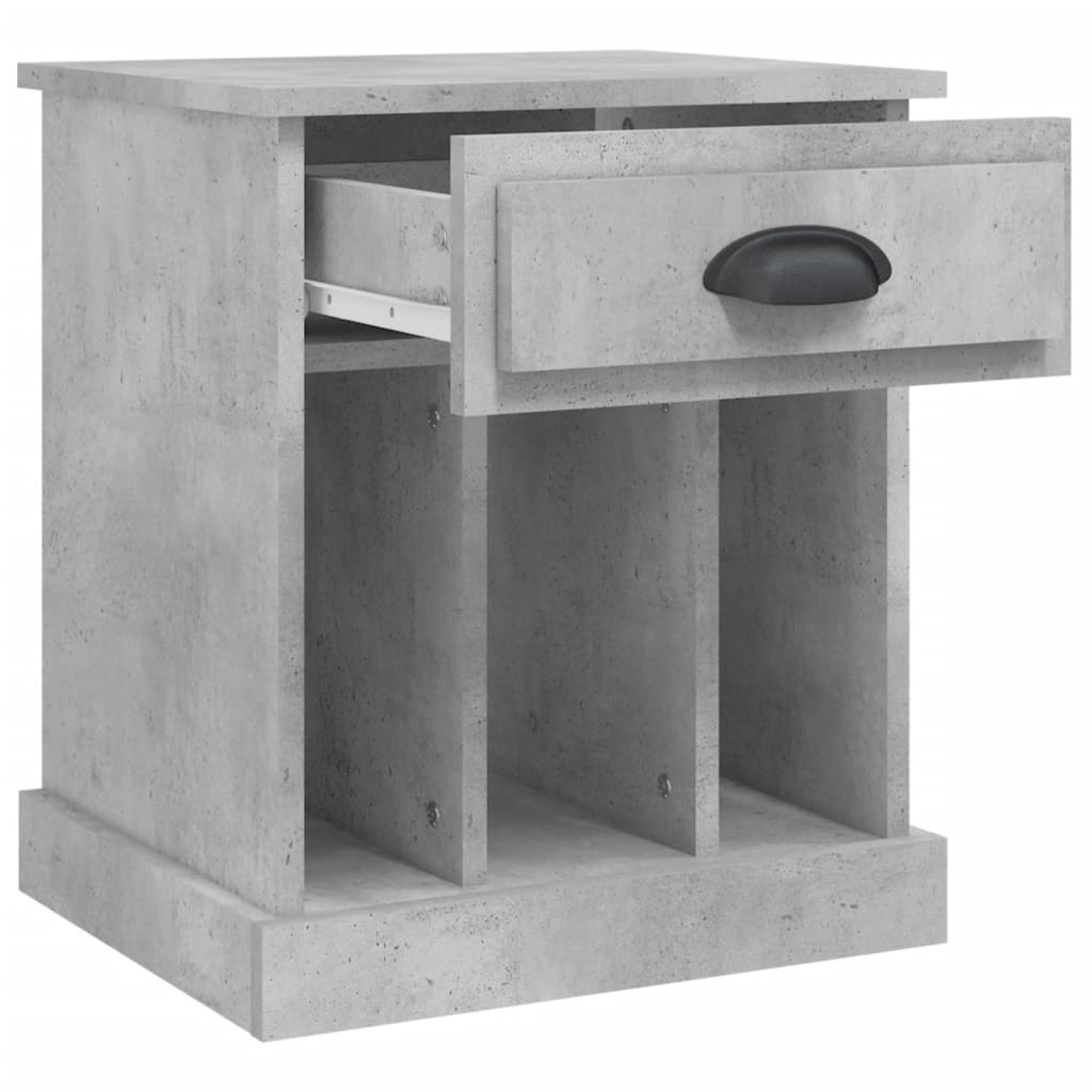 Comodini 2 pz Grigio Cemento 43x36x50 cm - homemem39