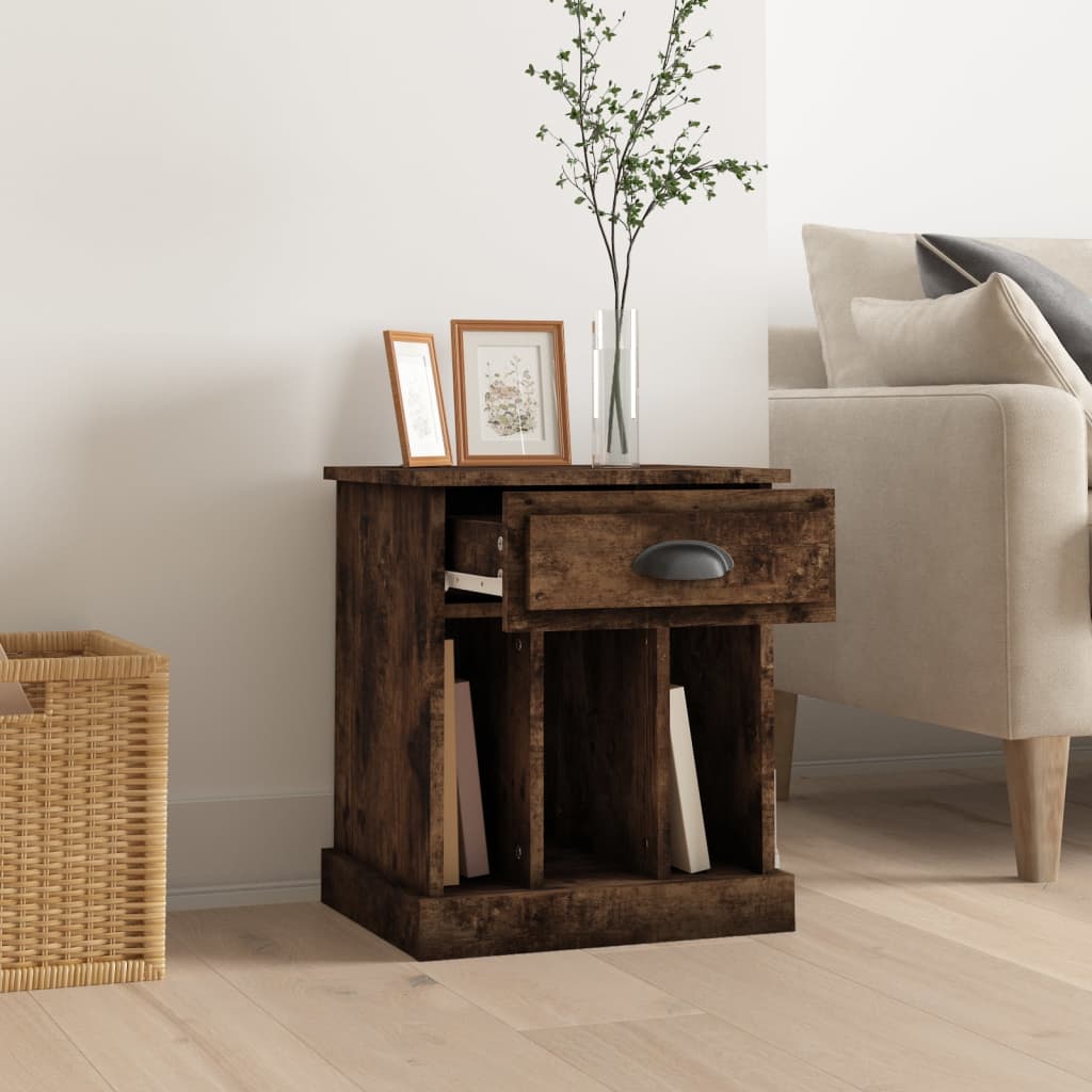 Comodino Rovere Fumo 43x36x50 cm - homemem39