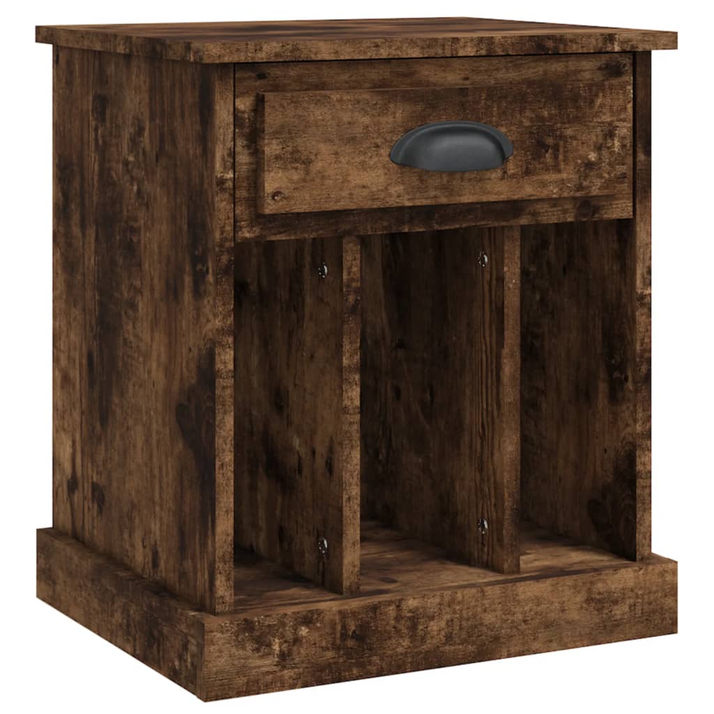 Comodini 2pz Rovere Fumo 43x36x50 cm - homemem39