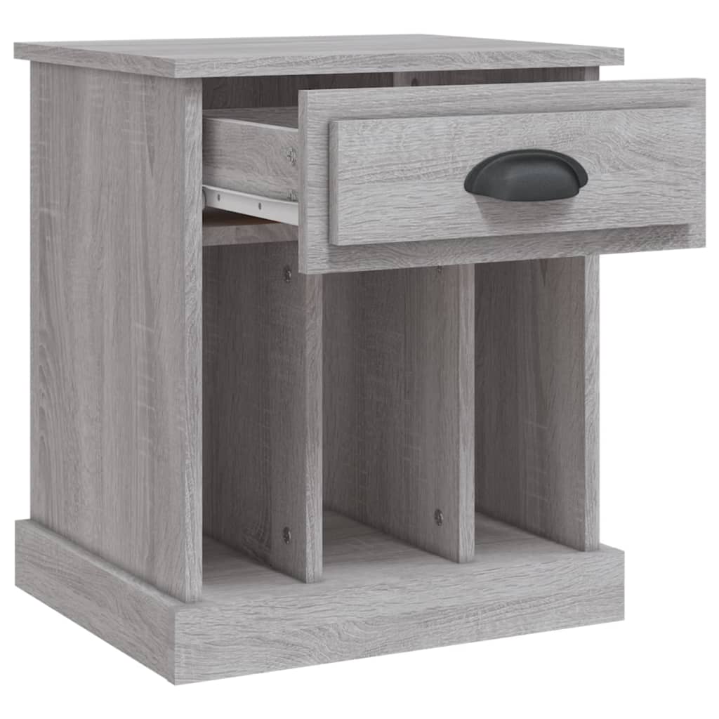 Comodino Grigio Sonoma 43x36x50 cm - homemem39