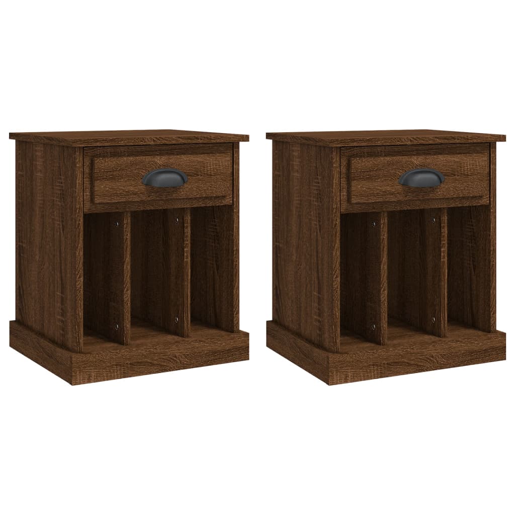 Comodini 2 pz Rovere Marrone 43x36x50 cm - homemem39