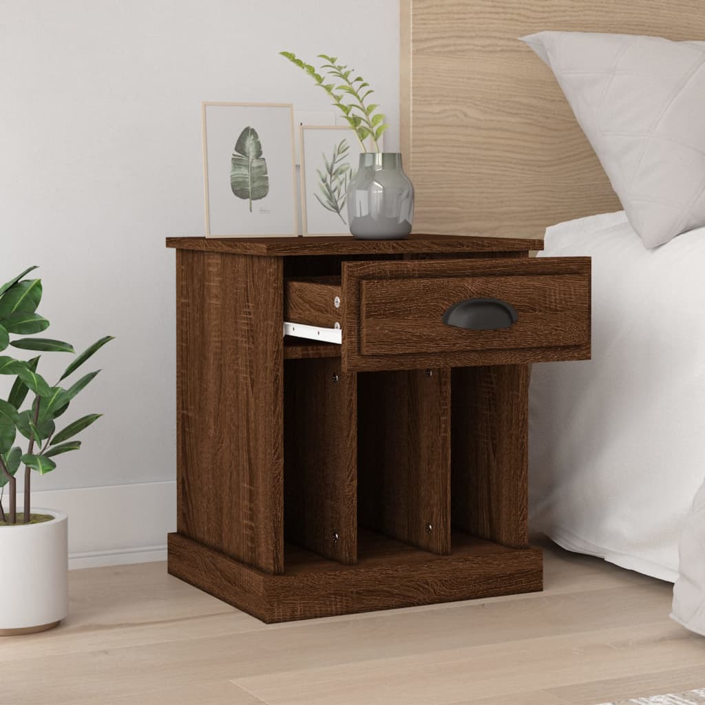 Comodini 2 pz Rovere Marrone 43x36x50 cm - homemem39