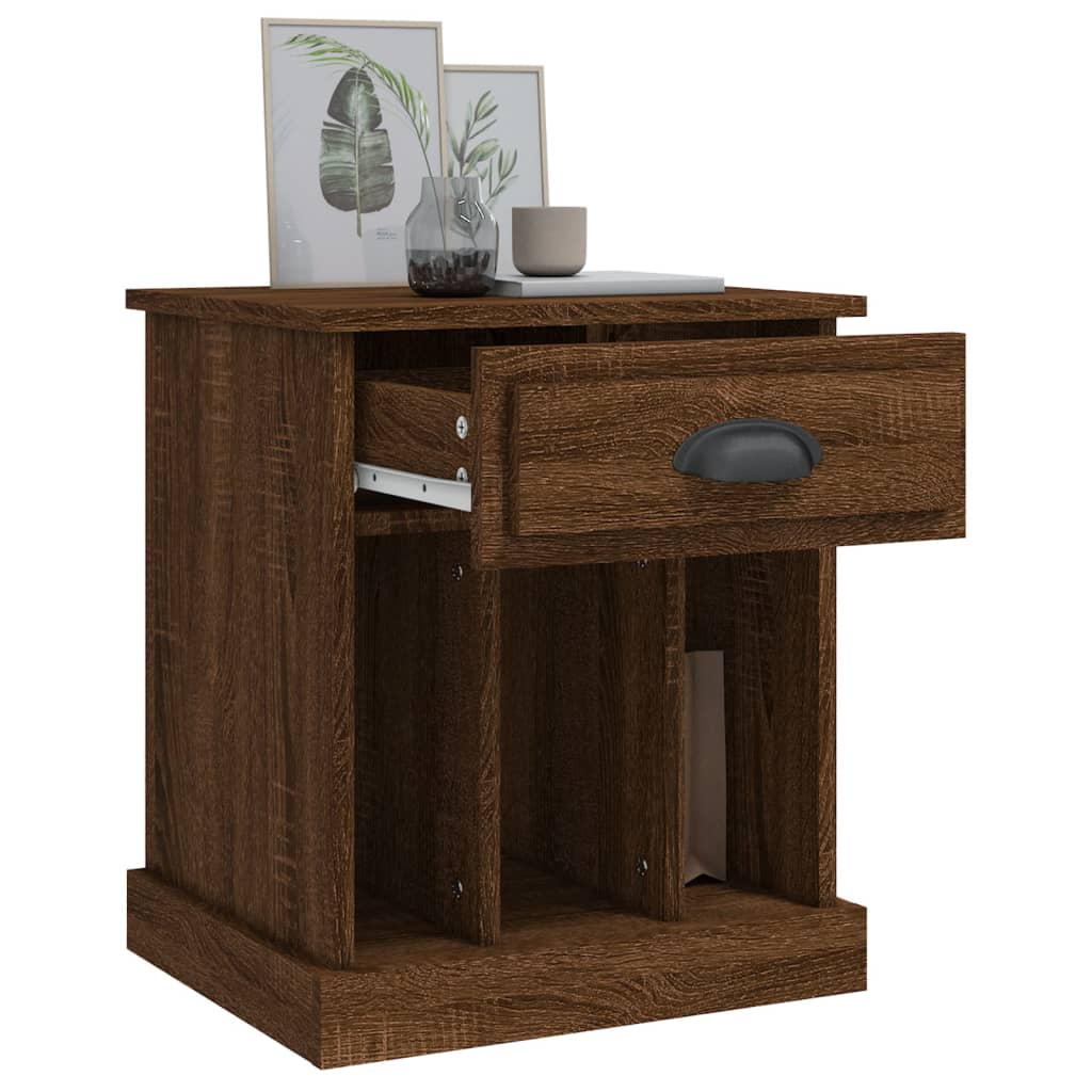 Comodini 2 pz Rovere Marrone 43x36x50 cm - homemem39