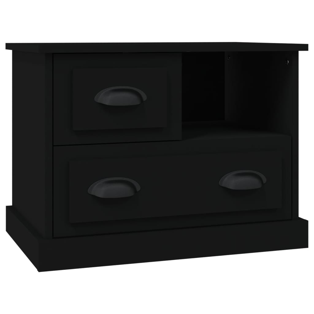 Comodino Nero 60x39x45 cm - homemem39