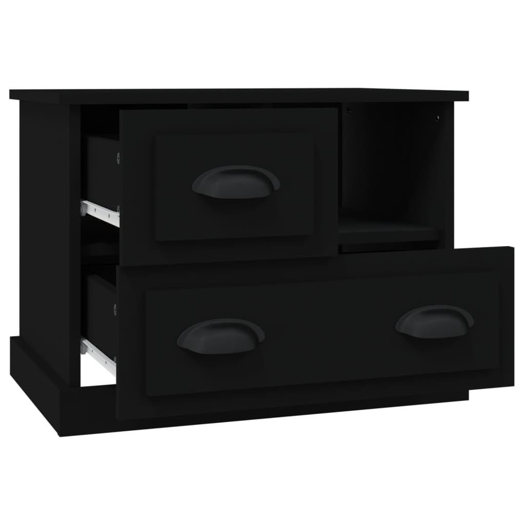Comodino Nero 60x39x45 cm - homemem39