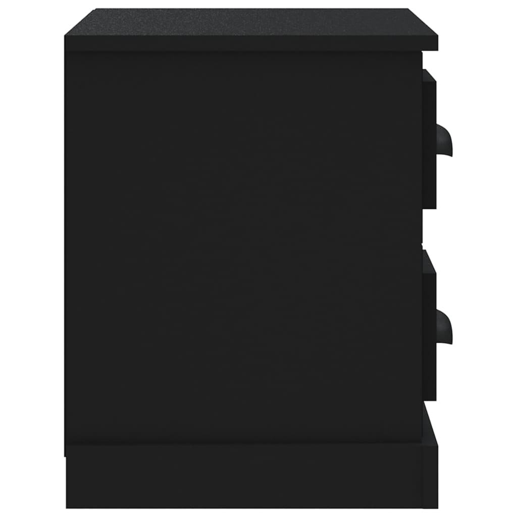 Comodino Nero 60x35,5x45 cm - homemem39