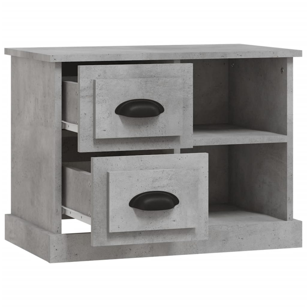 Comodino Grigio Cemento 60x35,5x45 cm - homemem39