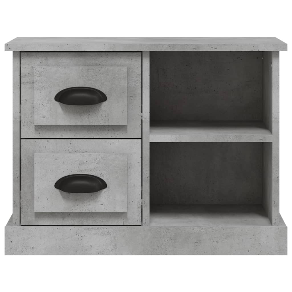 Comodino Grigio Cemento 60x35,5x45 cm - homemem39