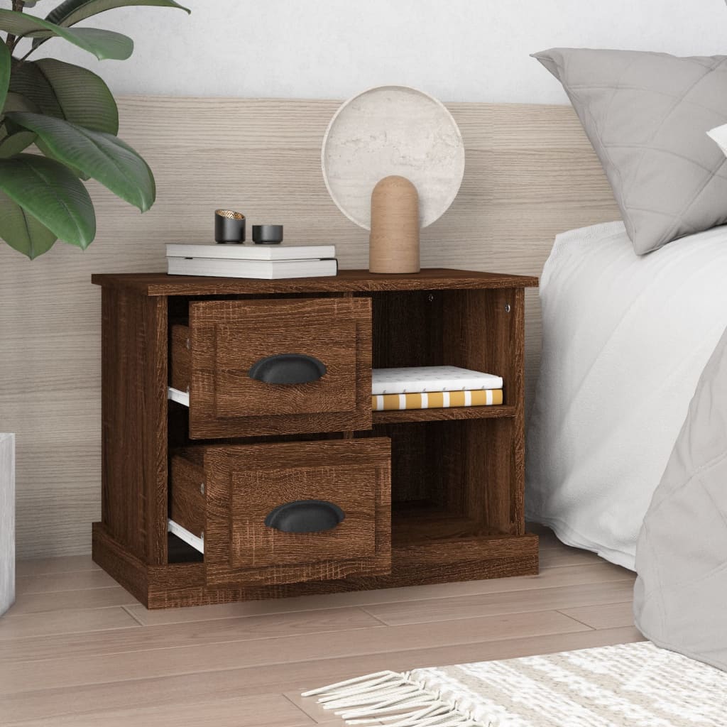 Comodino Rovere Marrone 60x35,5x45 cm - homemem39
