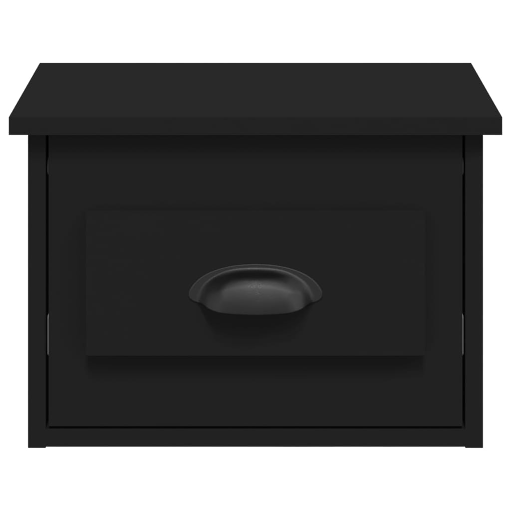 Comodini a Parete 2 pz Neri 41,5x36x28 cm - homemem39