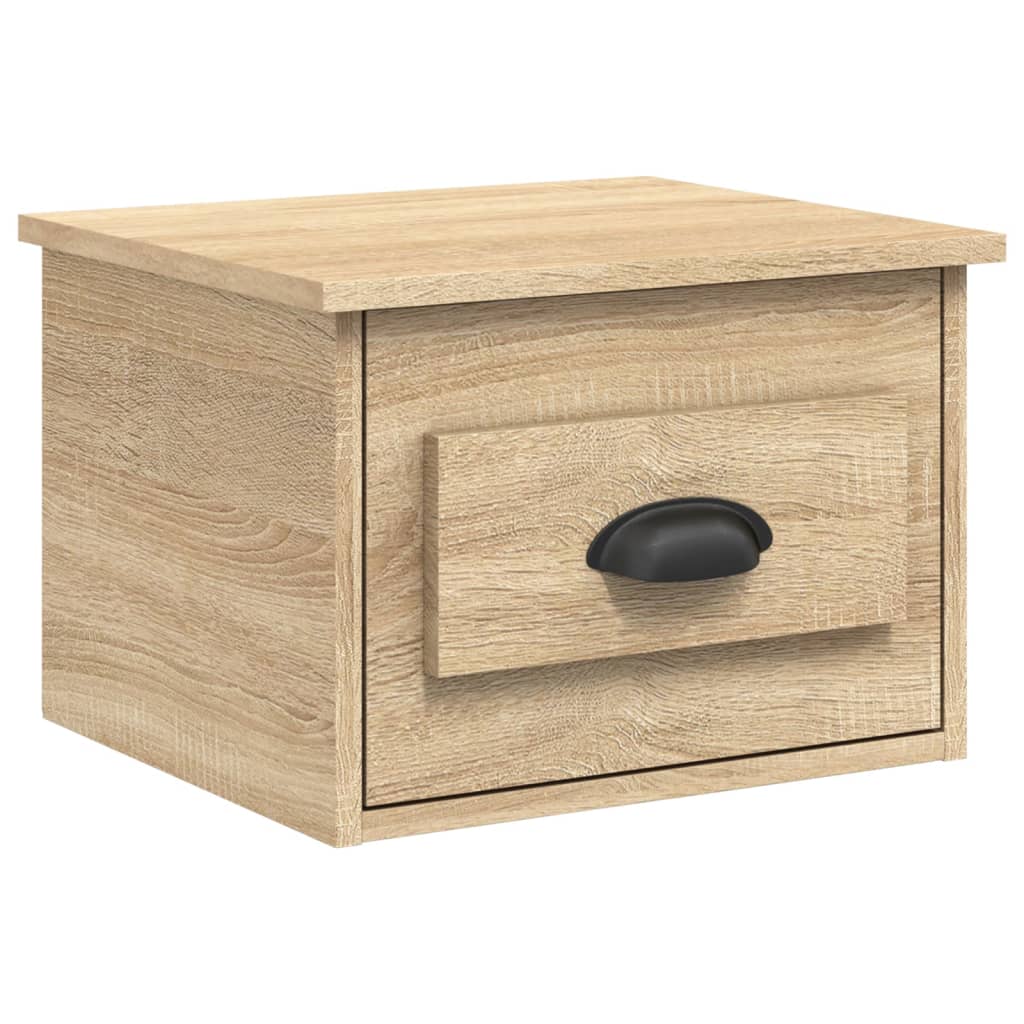 Comodino a Parete Rovere Sonoma 41,5x36x28 cm - homemem39