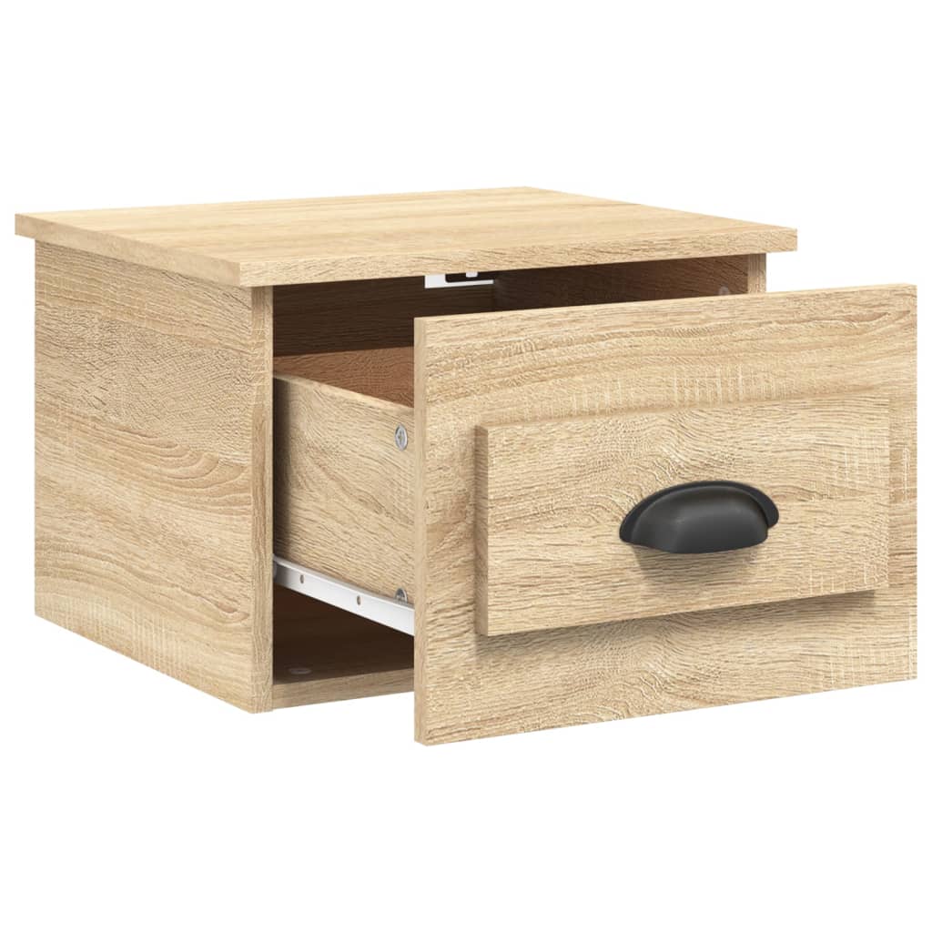 Comodino a Parete Rovere Sonoma 41,5x36x28 cm - homemem39