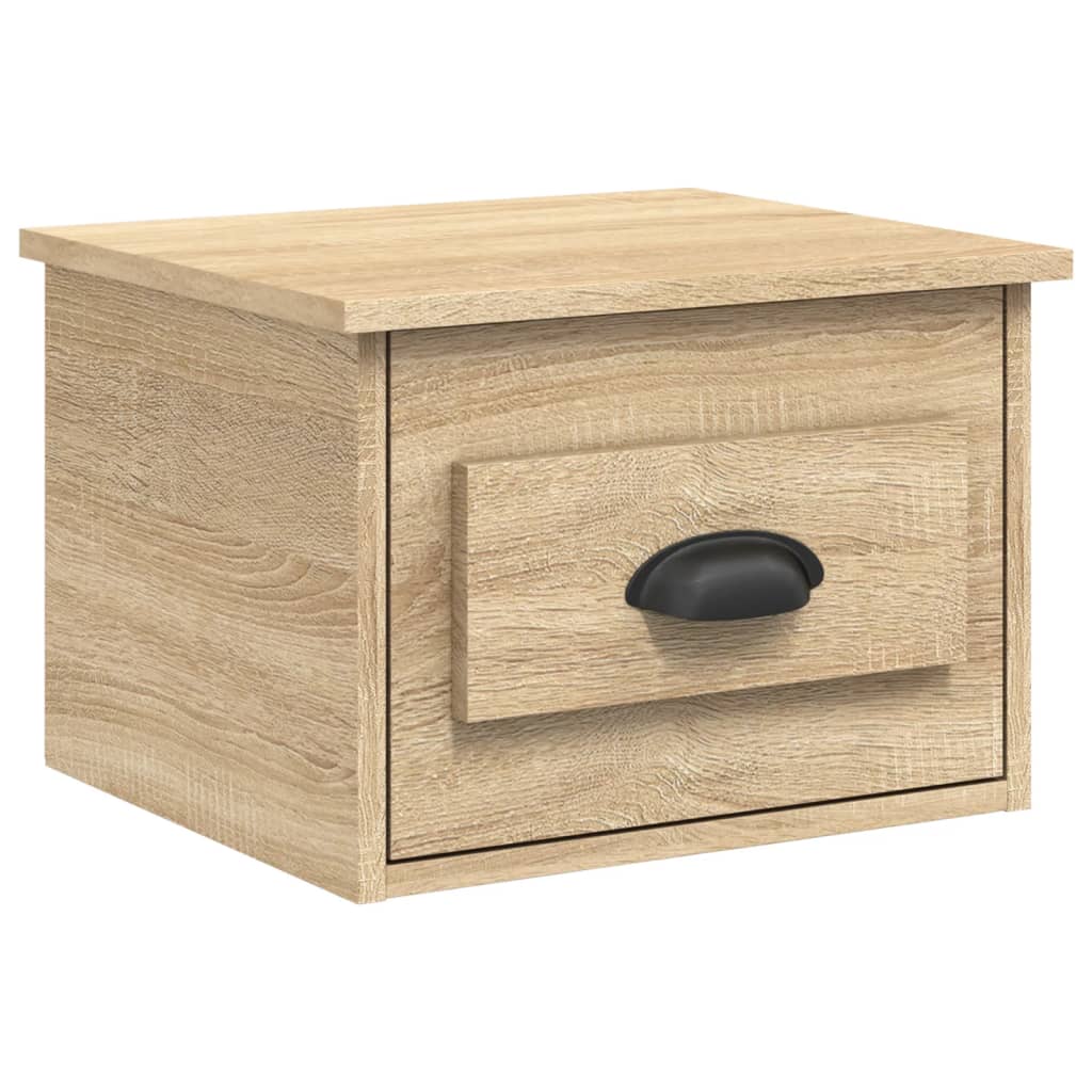 Comodini a Parete 2 pz Rovere Sonoma 41,5x36x28 cm - homemem39