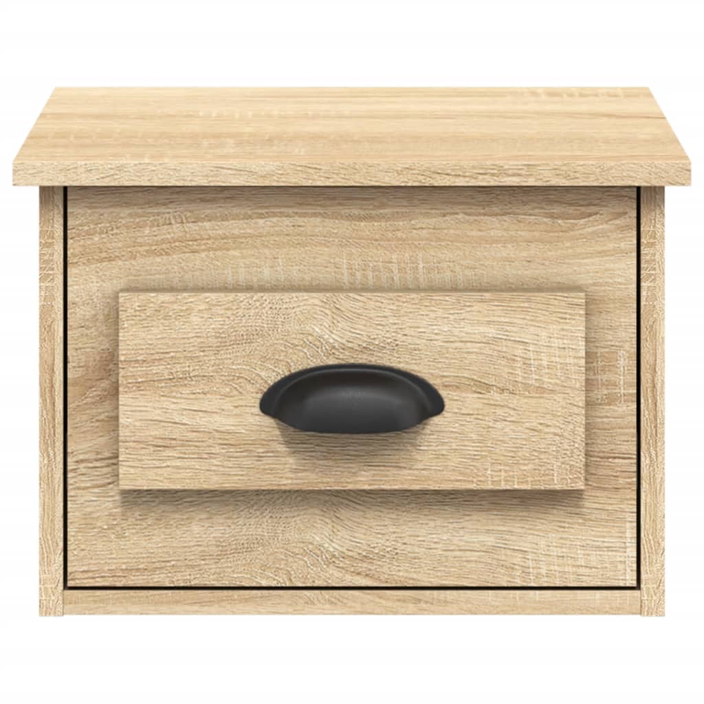 Comodini a Parete 2 pz Rovere Sonoma 41,5x36x28 cm - homemem39