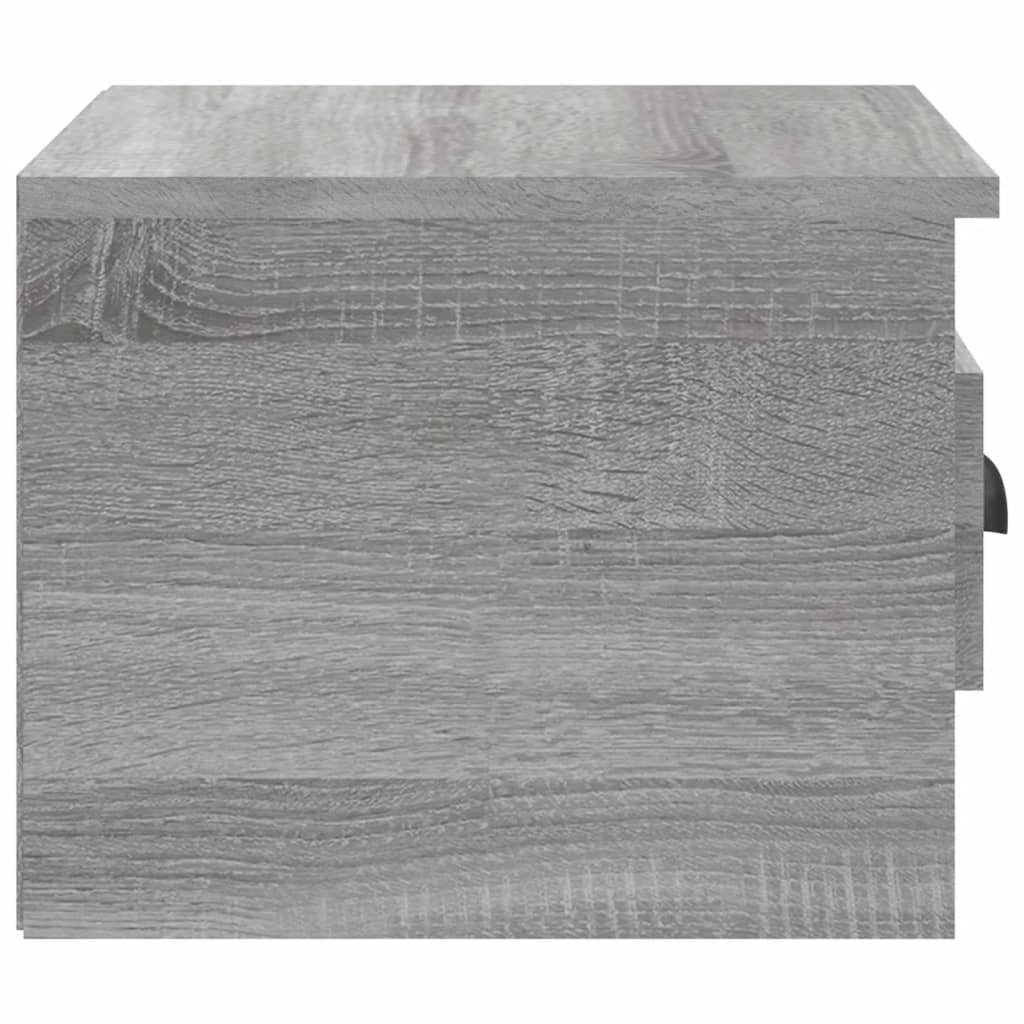Comodino a Parete Grigio Sonoma 41,5x36x28 cm - homemem39