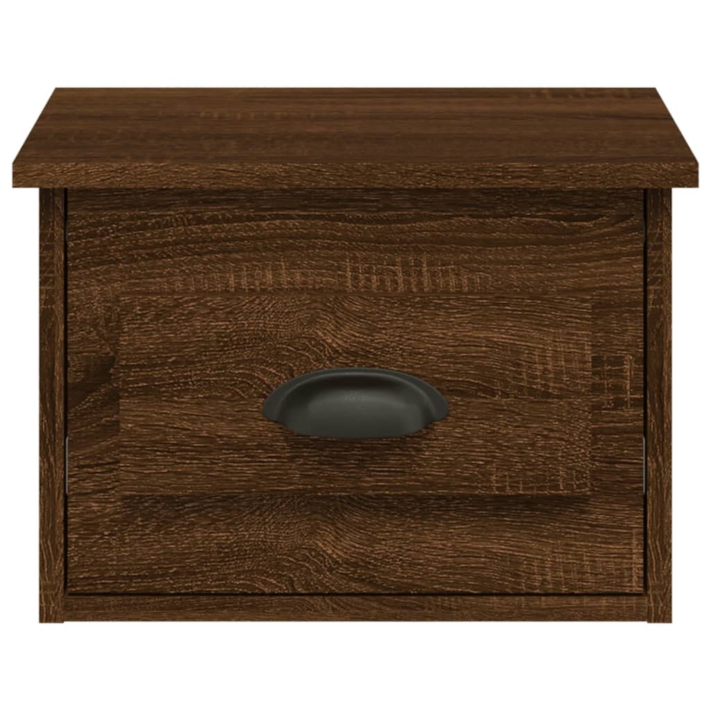 Comodino a Parete Rovere Marrone 41,5x36x28 cm - homemem39