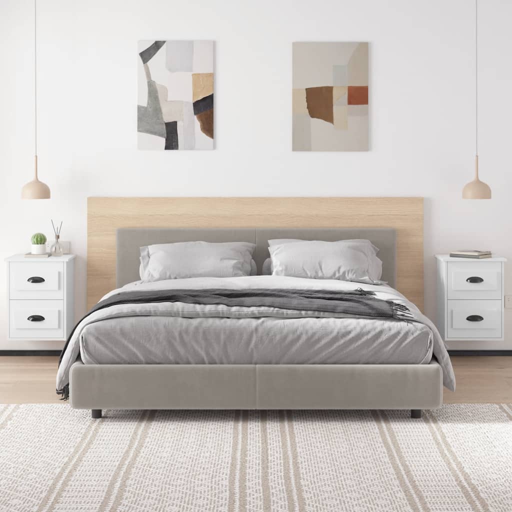 Comodini a Parete 2 pz Bianchi 41,5x36x53 cm - homemem39