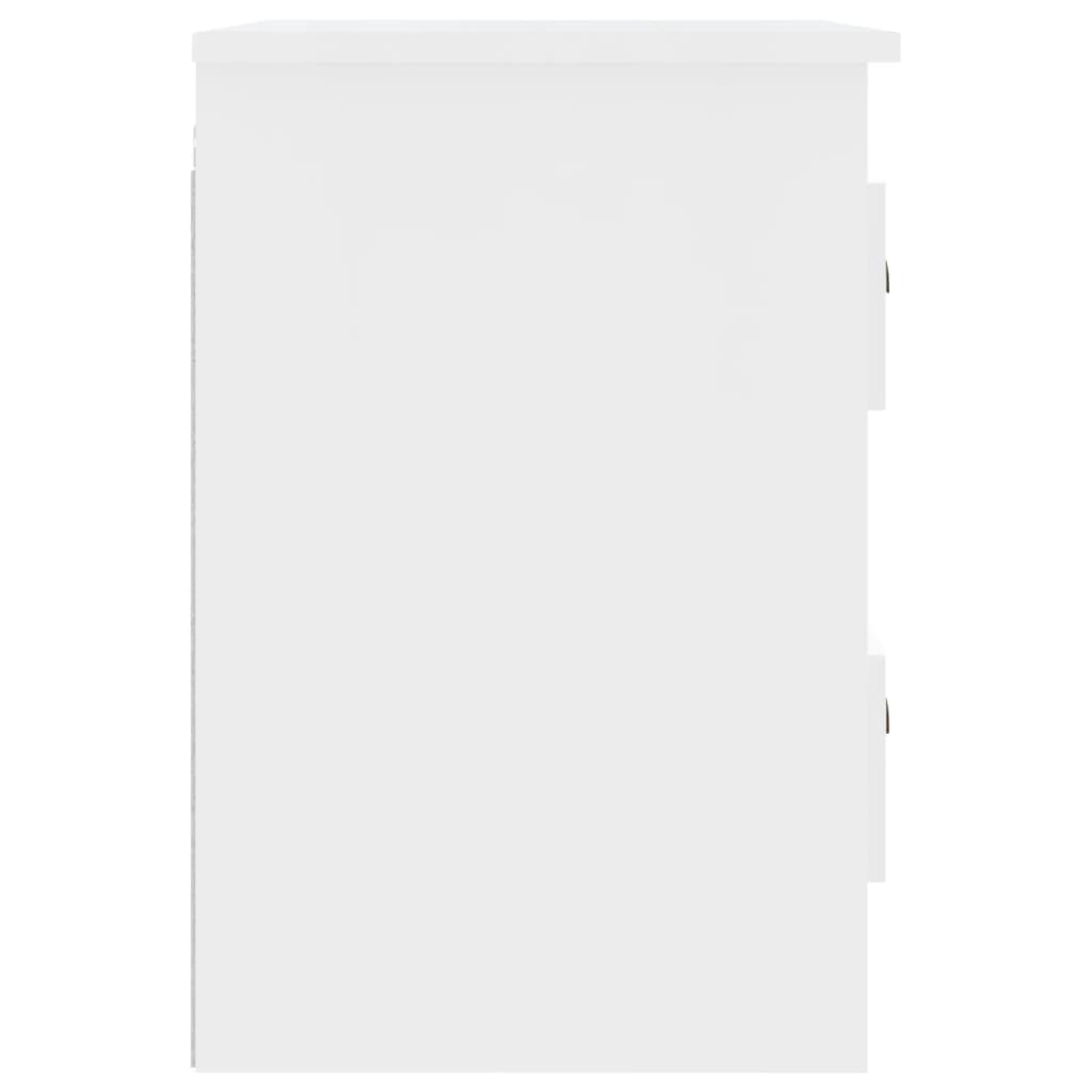 Comodini a Parete 2 pz Bianchi 41,5x36x53 cm - homemem39