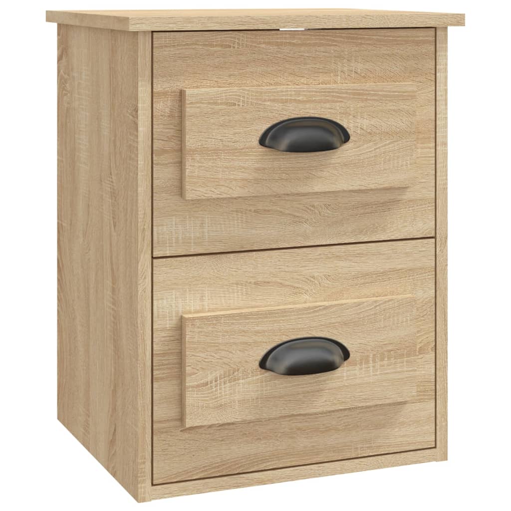 Comodino a Parete Rovere Sonoma 41,5x36x53 cm - homemem39