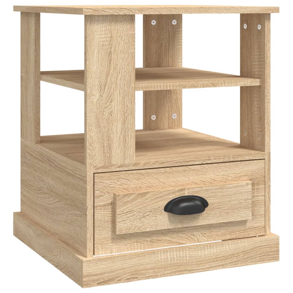Tavolino Rovere Sonoma 50x50x60 cm in Legno Multistrato - homemem39