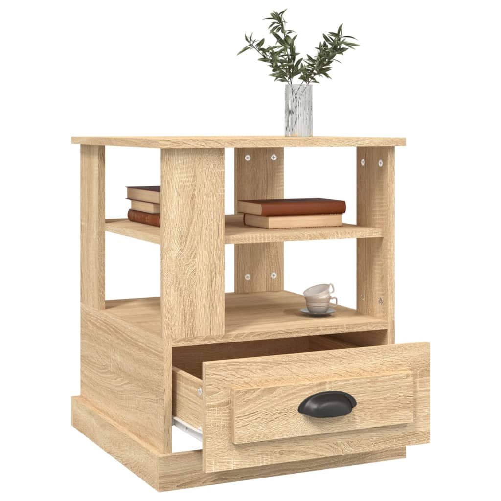 Tavolino Rovere Sonoma 50x50x60 cm in Legno Multistrato - homemem39