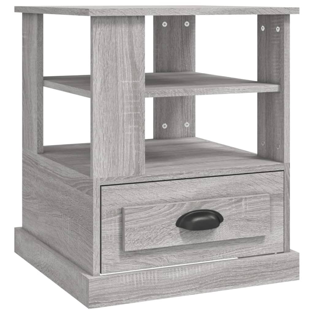 Tavolino Grigio Sonoma 50x50x60 cm in Legno Multistrato - homemem39