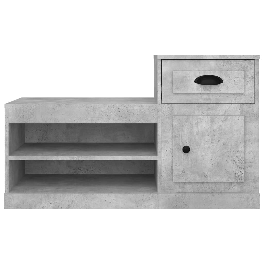 Scarpiera Grigio Cemento 100x42x60 cm in Legno Multistrato - homemem39