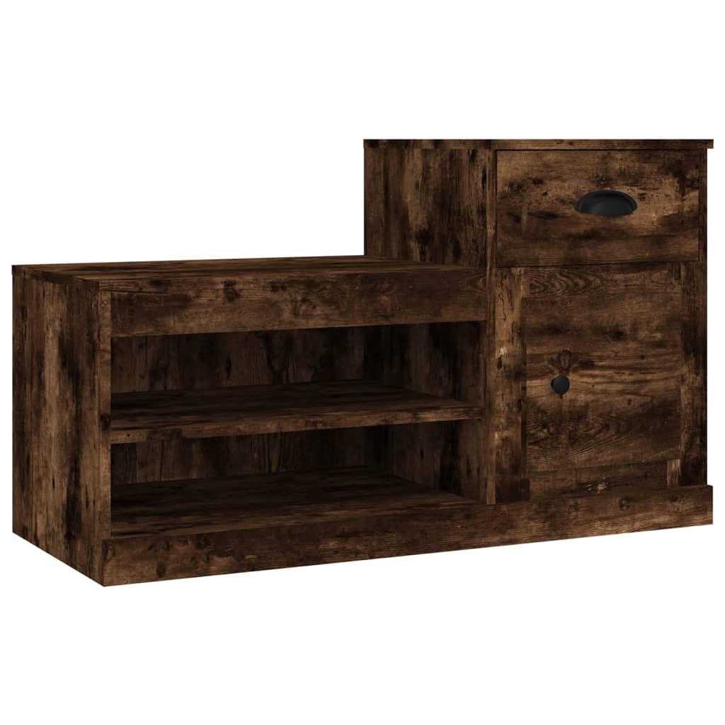 Scarpiera Rovere Fumo 100x42x60 cm in Legno Multistrato - homemem39