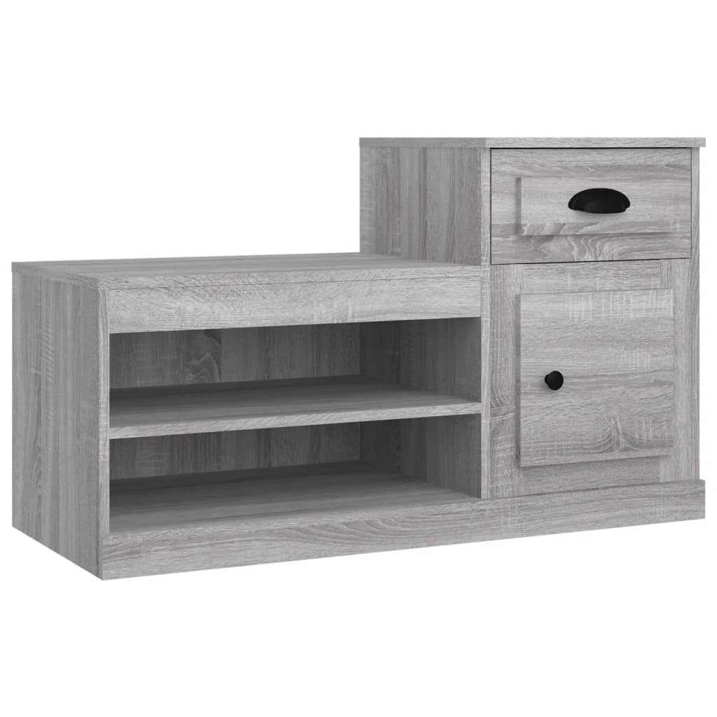 Scarpiera Grigio Sonoma 100x42x60 cm in Legno Multistrato - homemem39