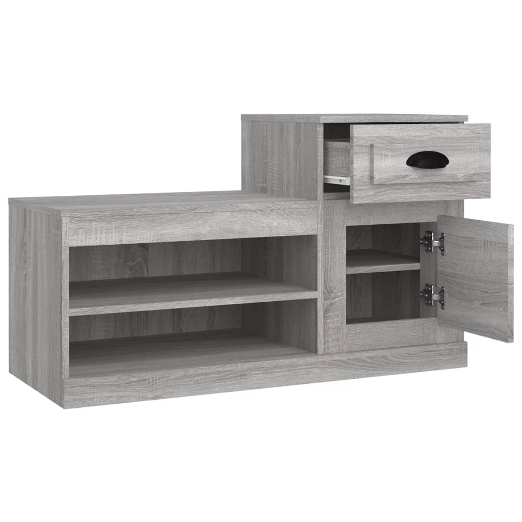 Scarpiera Grigio Sonoma 100x42x60 cm in Legno Multistrato - homemem39