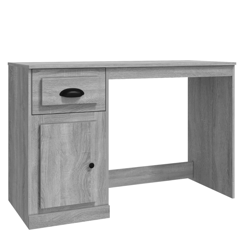 Scrivania Cassetto Grigio Sonoma 115x50x75 cm Legno Multistrato - homemem39
