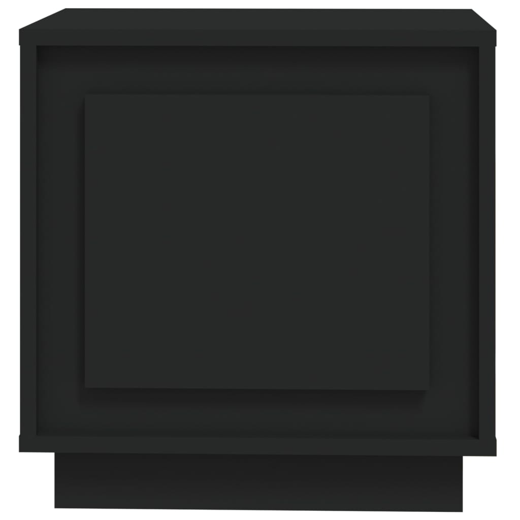 Comodini 2 pz Neri 44x35x45 cm in Legno Multistrato - homemem39